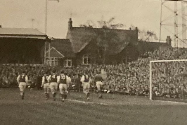 The Cobblers were battling against the drop from the first division when relegation rivals Fulham rolled up at the County Ground. The crowd crammed in but the majority were left disappointed as the Cottagers won 4-2
