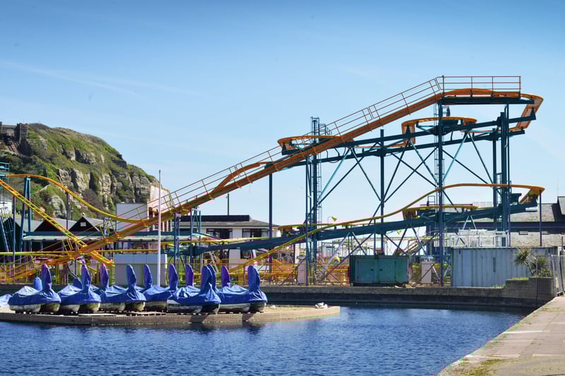 Pinball X spinning roller coaster pictured at Flamingo Park in Hastings ready for the 2021 season. SUS-210422-123514001