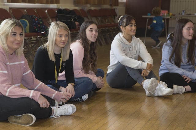 Some of the Childcare students from Northern Regional College who assisted at the Playful Museums Week storytelling event organised by Causeway Coast and Glens Borough’s Council Museums Service