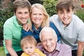 Harry with Helen and their three sons