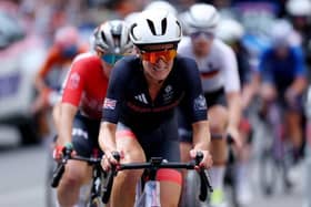 Lizzie Deignan of Team Great Britain in action during the women's road race on day nine of the Paris 2024 Olympic Games. Picture: Alex Broadway/Getty Images