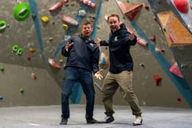 Marc Wise and Dan Miller have bought the Parthian Climbing wall in Harrogate. Photo: Izak Jackson