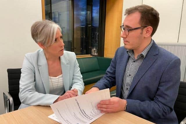 Liberal Democrat Candidate for Harrogate and Knaresborough, Tom Gordon  pictured with Daisy Cooper MP, Liberal Democrat national spokesperson for Health, Wellbeing and Social Care. (Picture contributed)
