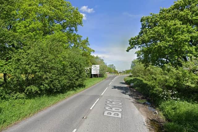 A cyclist has been hit by a car that failed to stop following a collision on the B6161 Oaker Bank in Harrogate