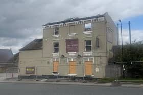 The Cricketers pub, in Calcutt, Knaresborough, that was destroyed by a fire in April 2025.