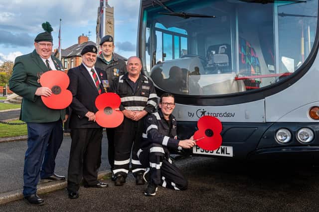 Harrogate buses to wear poppies ahead of Remembrance Day - with free travel for serving Forces personnel and veterans