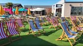 The deckchairs are ready outside the new Wonky Donkey pub and kitchen at Skirlington Coast.