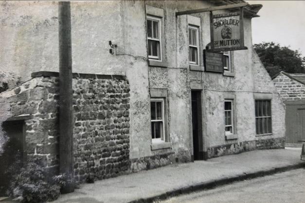 The Shoulder and Mutton was about 6 miles from Ripon in the village of Kirkby Malzeard. The image was shot in the 1940's and the pub was said to be shut by the 1950's. After renovations a hidden staircase was said to be found.