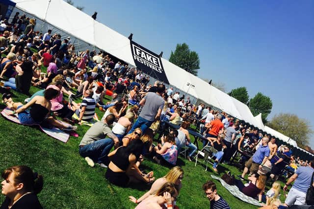 Crowds enjoying a previous Fake Festival - The live rock music tribute acts event was first held on the Stray in Harrogate in 2015 and returns this weekend. (Picture Fake Festivals)