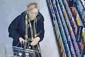 The police would like to speak to this woman after alcohol was stolen from Marks & Spencer in Harrogate