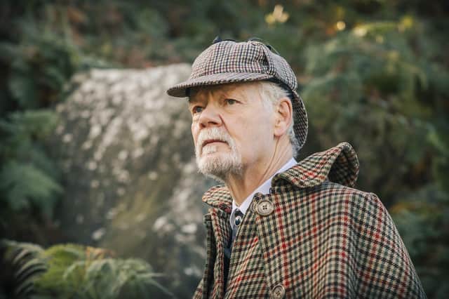 Howard Atkin plays Sherlock Holmes in Woodlands Drama Group's production of Baskerville