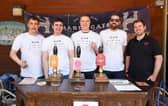 Flashback to part of the bar team at Henshaws Beer Festival in Knaresborough during its smash-hit return in 2022.
