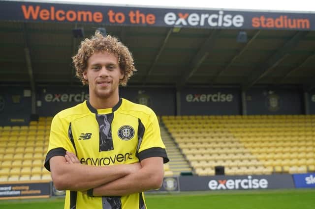 Stephen Duke-McKenna was unveiled as Harrogate Town's first signing of the summer transfer window on Monday evening.
