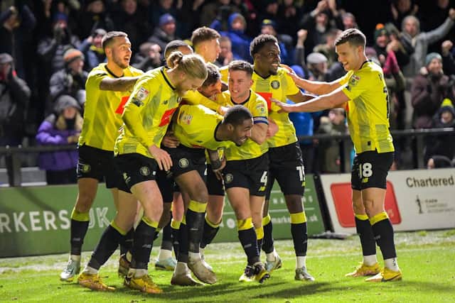 Harrogate Town had won three in a row in League Two prior to their 1-0 loss to Bradford City at Valley Parade. Picture: Ben Roberts/ProSportsImages