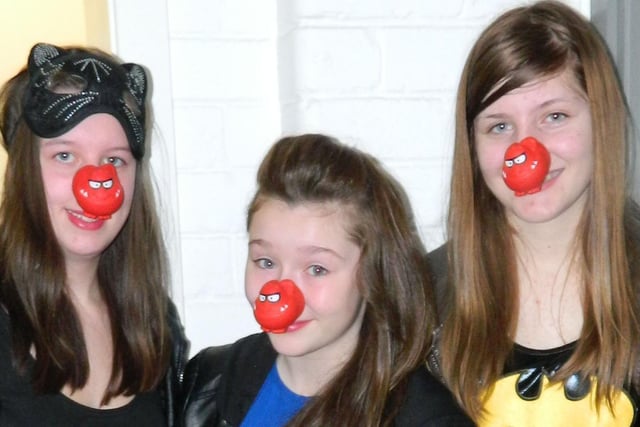 Red Nose Day at James Calvert Spence College in Amble in 2013.