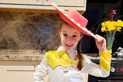 Alexis Stephenson (aged six) of St Robert's Catholic Primary School as Jessie from Toy Story
