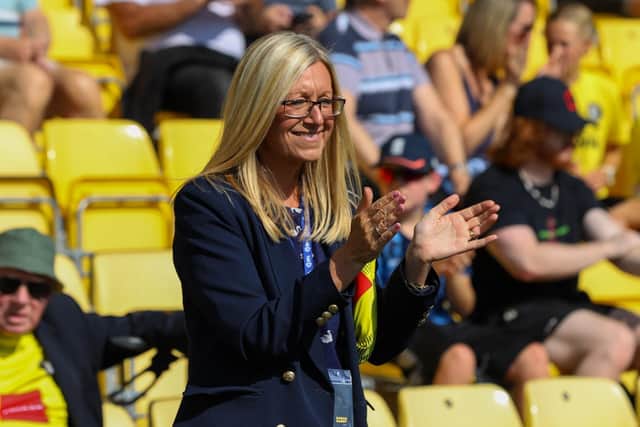 Harrogate Town's chief executive officer, Sarah Barry, has confirmed that the club will erect a temporary bar at the EnviroVent Stadium in the coming weeks.