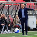 Feyenoord's Dutch head coach Arne Slot reacts during the UEFA Conference League football match between AZ Alkmaar and Feyenoord at the AFAS stadium in Alkmaar, on October 16, 2022. - - Netherlands OUT (Photo by Olaf Kraak / ANP / AFP) / Netherlands OUT (Photo by OLAF KRAAK/ANP/AFP via Getty Images)