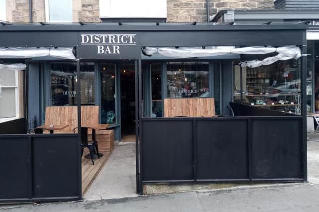 District Bar on Cold Bath Road in Harrogate is set to permanently keep its covered outdoor seating area
