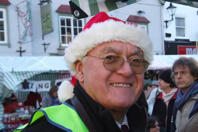 Knaresborough Rotary Club has paid high tribute to the late Harry Murray, who is pictured at Knaresborough Christmas Market.