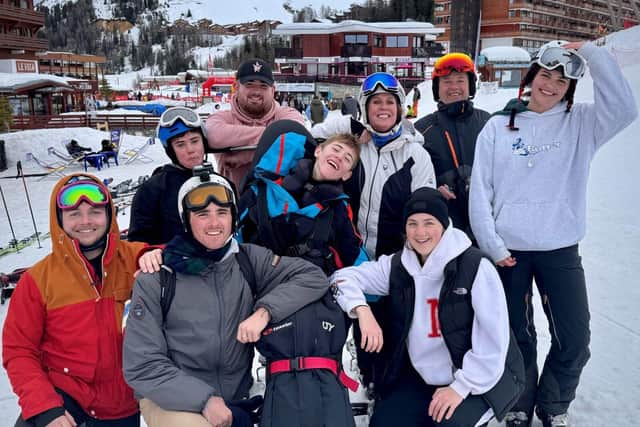Kit with his family