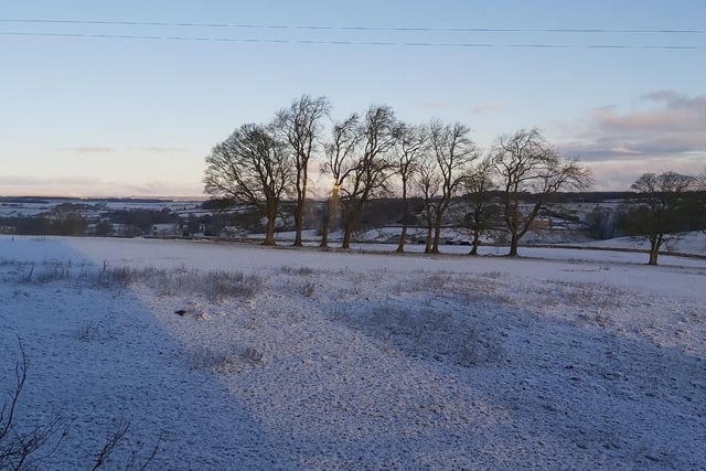 A dusting of snow across the Harrogate district this morning