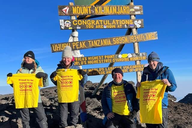 Samantha Harrison from Harrogate has raised over £2000 for Yorkshire Air Ambulance after climbing Kilimanjaro
