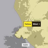 The Met Office has issued a yellow weather warning for strong winds of up to 50mph across the Harrogate district