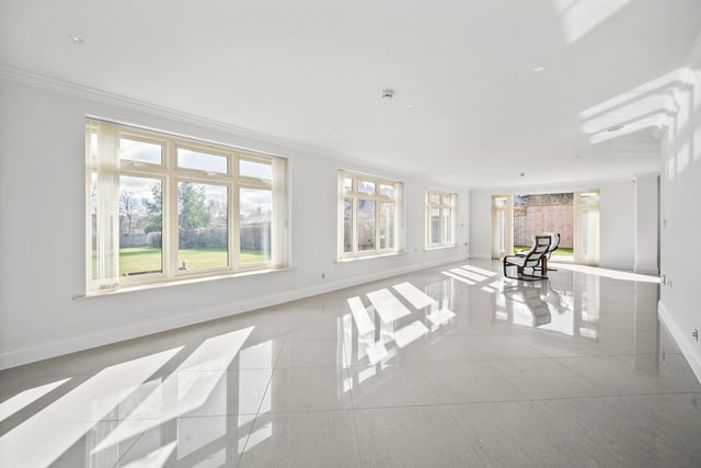 Ground floor open plan living is spacious and modern.