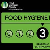 A fish and chip shop in Ripon has been given a three out of five food hygiene rating by the Food Standards Agency