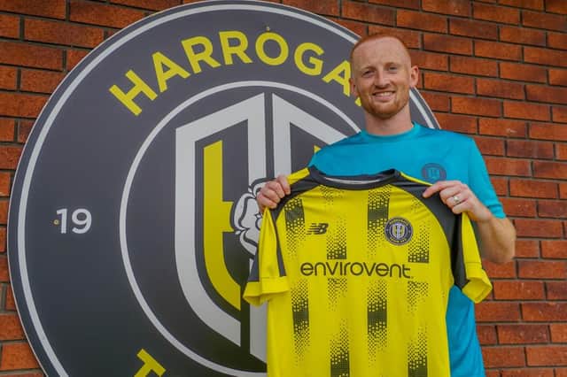 Liam Gibson has been handed a new one-year contract by Harrogate Town. Picture: Harrogate Town AFC