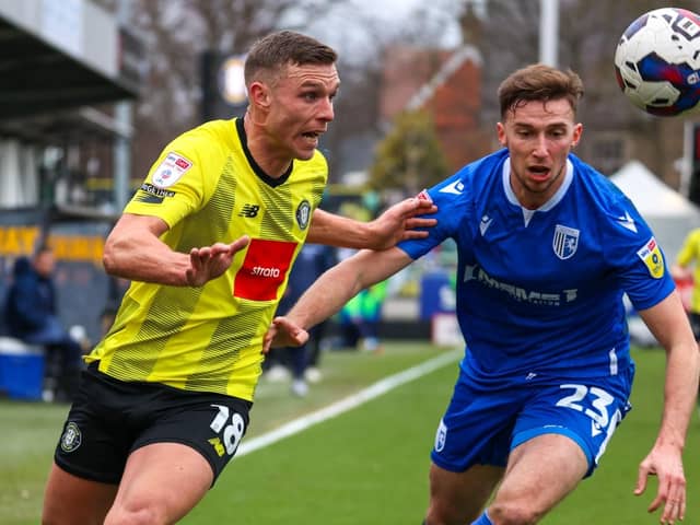 Harrogate Town were held to a goalless draw by Gillingham on Saturday, but that result saw the Sulphurites pull six points clear of the League Two relegation zone. Pictures: Matt Kirkham