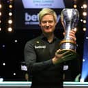 Current champ Neil Robertson will be defending his title