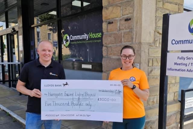 Boosting local charities - Cheque presentation by Harrogate Beer Festival to HELP (Harrogate Easier Living Project). (Picture contributed)