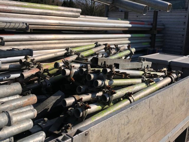 Another truck being driven with an insecure load that was stopped on the M1.