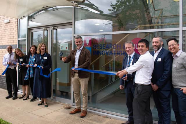 David Skaith, Mayor of York and North Yorkshire officially opens Harrogate and District NHS Foundation Trust’s new Healthcare Innovation Hub in Knaresborough. (Picture contributed)