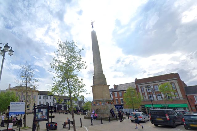 Ripon's Obelisk is located in the city's centre which includes being surrounded by a local market on Thursday's and Saturday's.