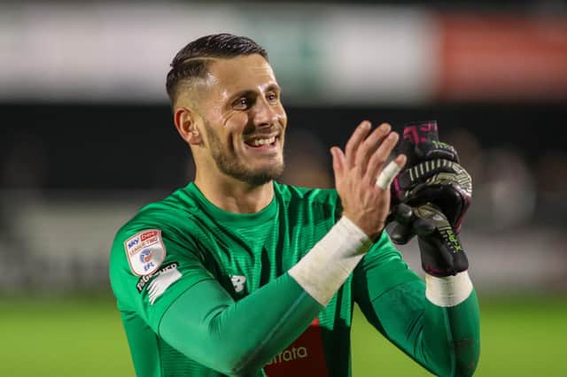 Harrogate Town goalkeeper Pete Jameson. Pictures: Matt Kirkham