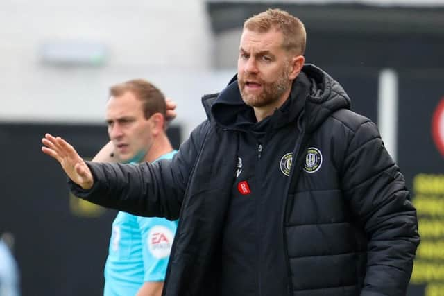 Harrogate Town manager Simon Weaver.