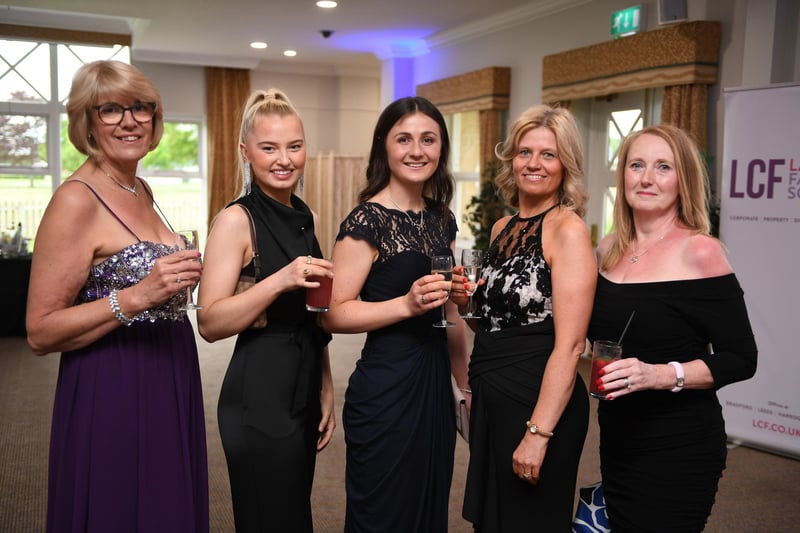 Guests enjoying an arrival drink before a three course meal and the awards ceremony