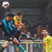 Toby Sims produced another solid display at right-back during Harrogate Town's 2-2 draw with Crewe Alexandra. Pictures: Matt Kirkham