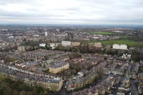 Aerial photograph of  Harrogate, North Yorkshire (Adobe stock image)