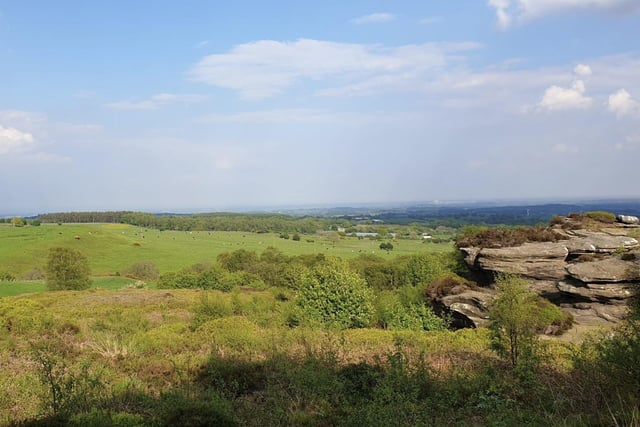 Brimham Rocks and Brimham Moor is a 4.7-km loop trail near Harrogate. Generally considered too be an easy route and takes an average of 1 h 19 min to complete. This is a very popular area for birding, hiking, and running.