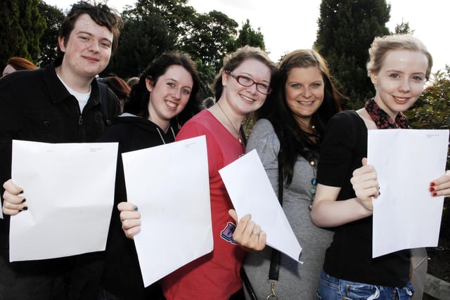 St Aidan’s Church of England High School in 2010 - Richard Bayer, Rachel Heaton, Rachel Sheldon, Emily Rennard and Laura MacKenzie