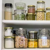 Pantries help to save on waste and encourage glass jar, rather than plastic storage.