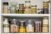 Pantries help to save on waste and encourage glass jar, rather than plastic storage.