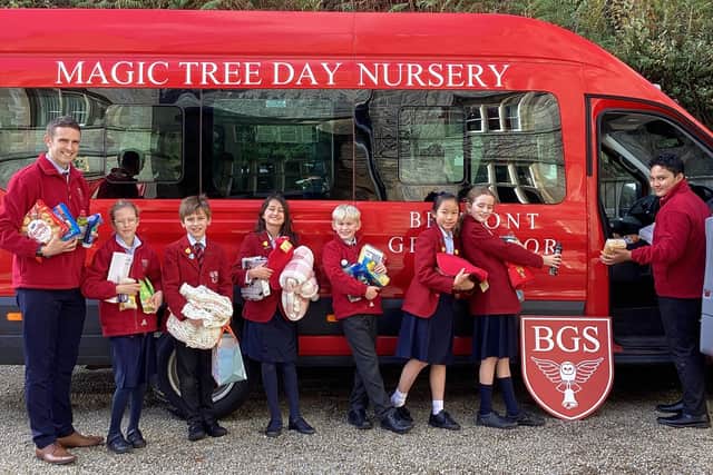 Pupils at Belmont Grosvenor Schools has joined forces with schools across the town to support Harrogate District Foodbank