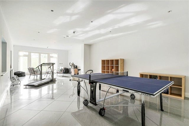 The games room and gym.