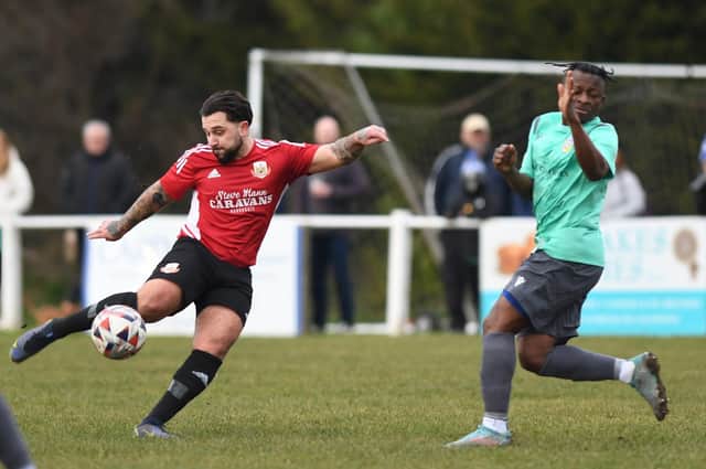 Jake Rose and his Knaresborough Town team-mates had won three NCEL Premier Division games on the bounce prior to Tuesday's home defeat to Goole. Pictures: Gerard Binks