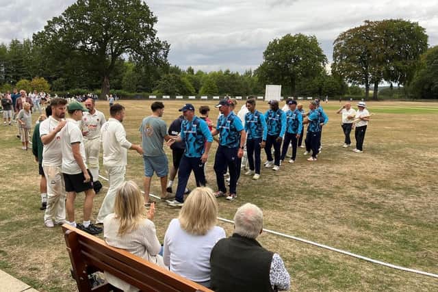 To mark its 180th anniversary, Follifoot Cricket Club lovely ground on the Rudding Estate played host to a special match. (Picture contributed)